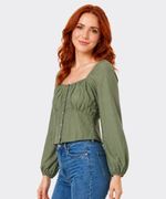 Blusa Manga Larga  de  Dama