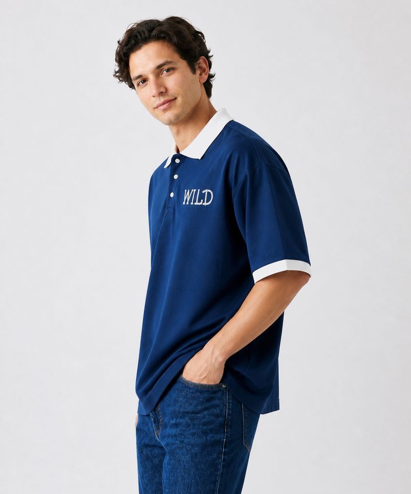 Playera Polo Manga Corta  de  Caballero