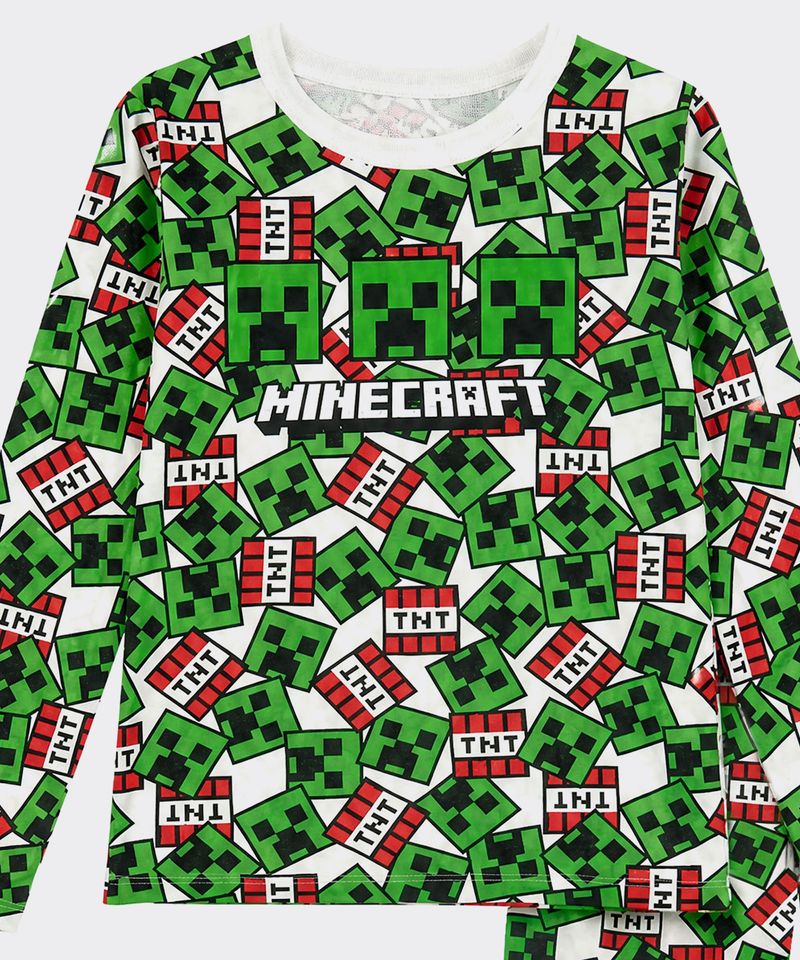Set Pijama Pantalón y Playera Minecraft de  Niño Infantil