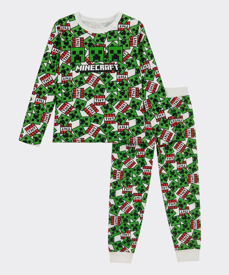 Set Pijama Pantalón y Playera Minecraft de  Niño Infantil