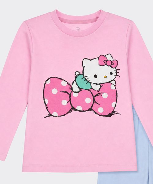 Set Pijama Pantalón y Playera Hello Kitty de  Beba Años