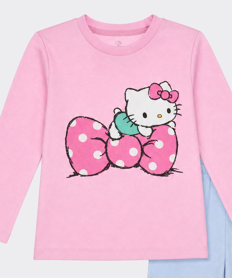 Set Pijama Pantalón y Playera Hello Kitty de  Beba Años