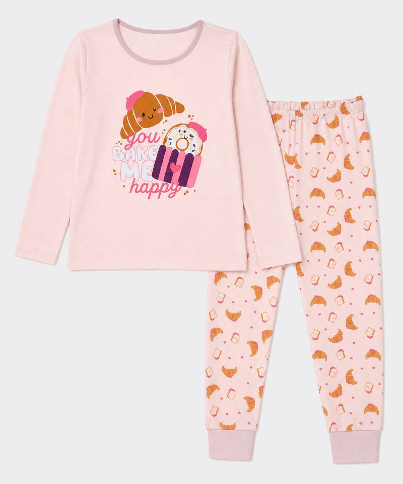 Set Pijama Pantalón y Playera  de  Niña Infantil