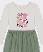Vestido Manga Larga  de  Beba Años