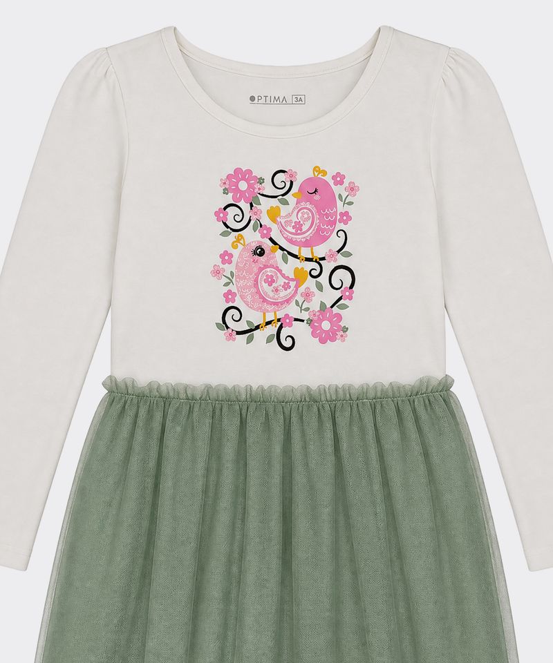 Vestido Manga Larga  de  Beba Años