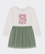 Vestido Manga Larga  de  Beba Años