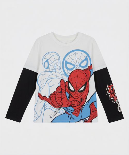 Playera de Licencia Spiderman de  Niño Infantil