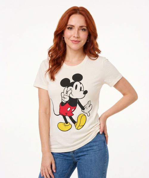 Playera de Licencia Mickey And Minnie de  Dama