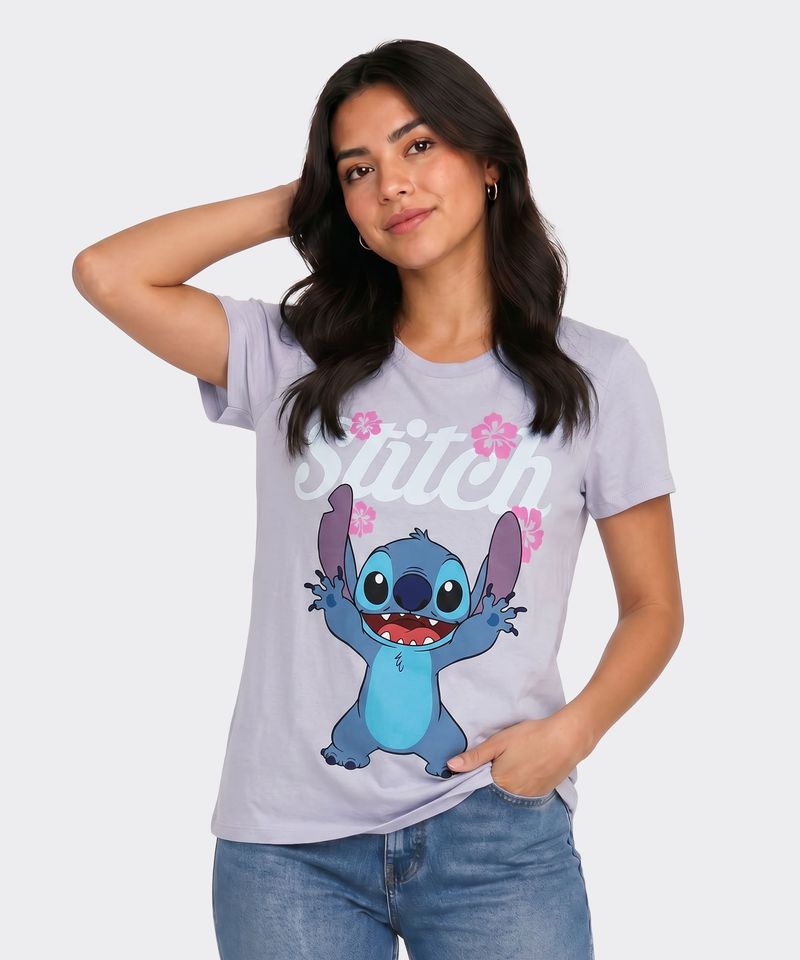 Playera de Licencia Stitch de  Dama
