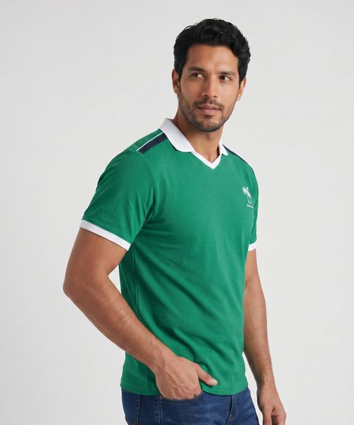 Playera Polo Manga Corta  de  Caballero