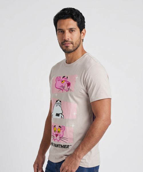Playera de Licencia Pink Panter de  Caballero