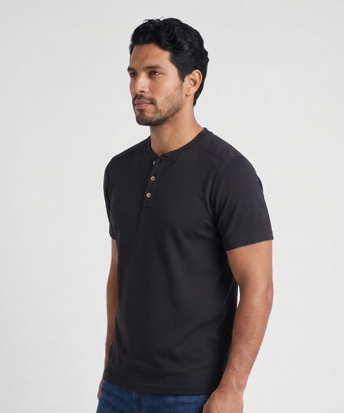 Playera Henley  de  Caballero