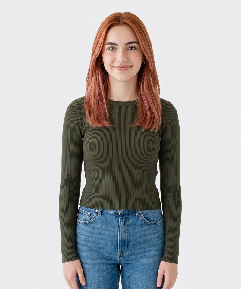 Playera Manga Larga de Dama