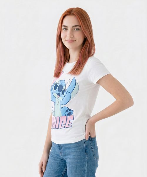 Playera de Licencia Lilo Y Stitch de  Dama