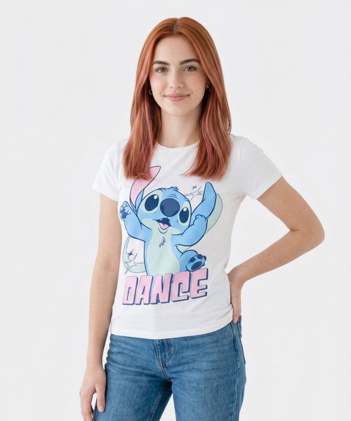 Playera de Licencia Lilo Y Stitch de  Dama