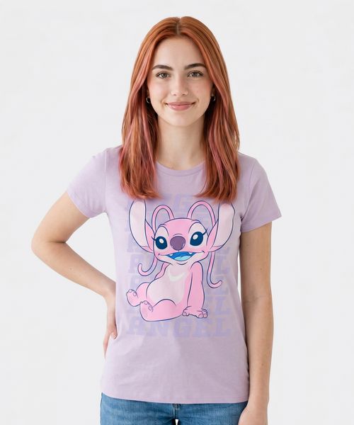 Playera de Licencia Lilo Y Stitch de  Dama