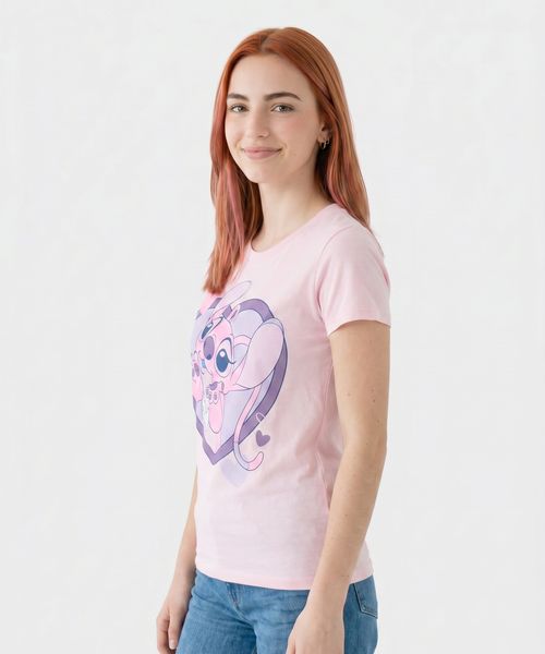 Playera de Licencia Lilo Y Stitch de  Dama