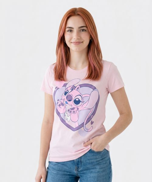 Playera de Licencia Lilo Y Stitch de  Dama