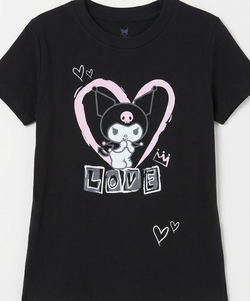 Playera de Licencia Kuromi de Niña Infantil