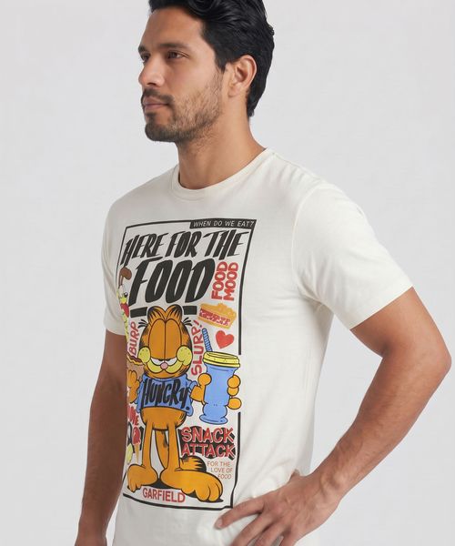 Playera de Licencia Garfield de  Caballero
