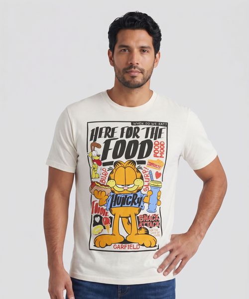 Playera de Licencia Garfield de  Caballero