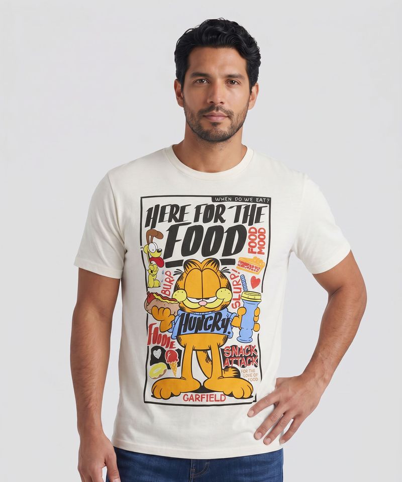 Playera de Licencia Garfield de Caballero