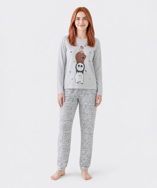 Set Pijama Pantalón y Playera We Bare Bears de  Dama