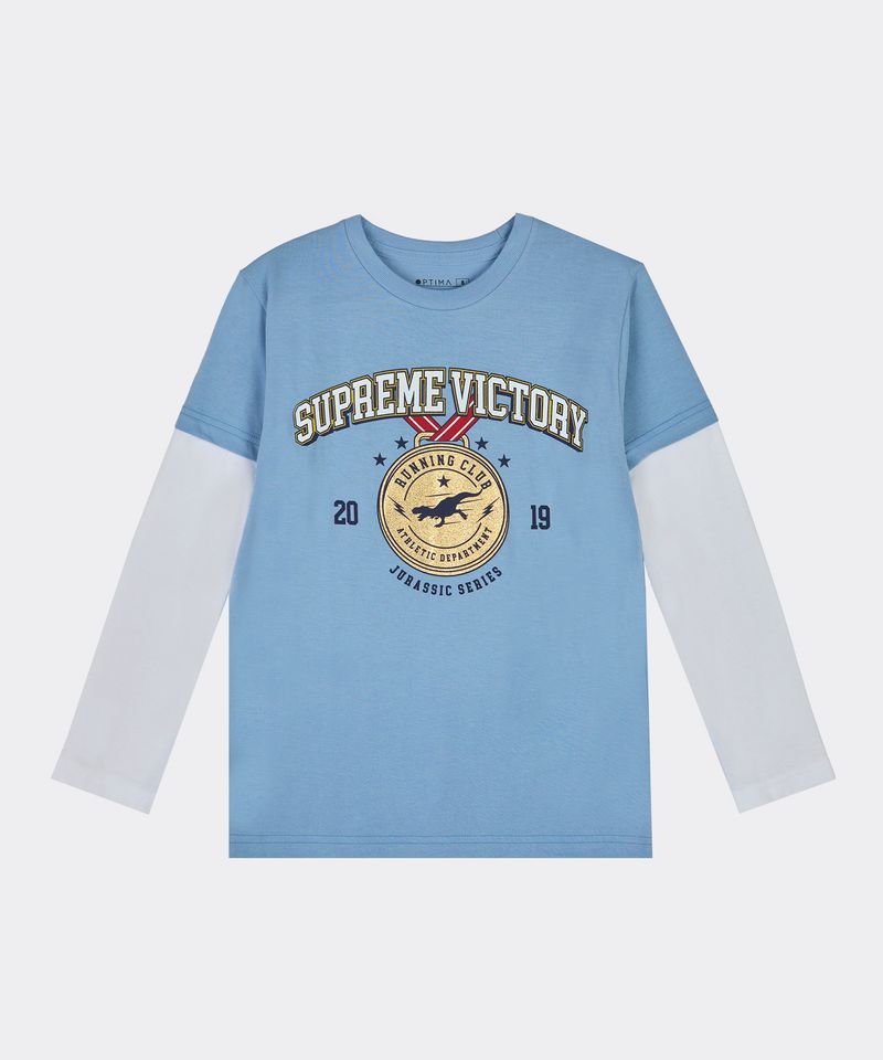 Playera Manga Larga  de  Niño Infantil
