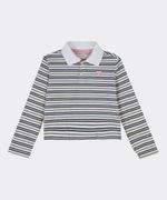 Playera Polo Manga Larga  de  Niña Infantil