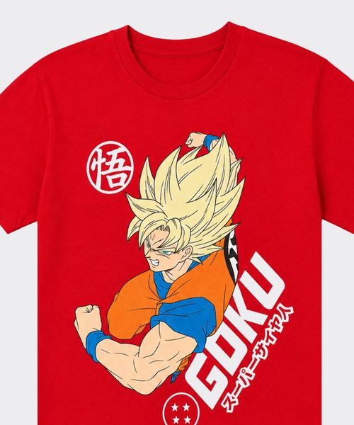 Playera de Licencia Dragon Ball de  Niño Juvenil