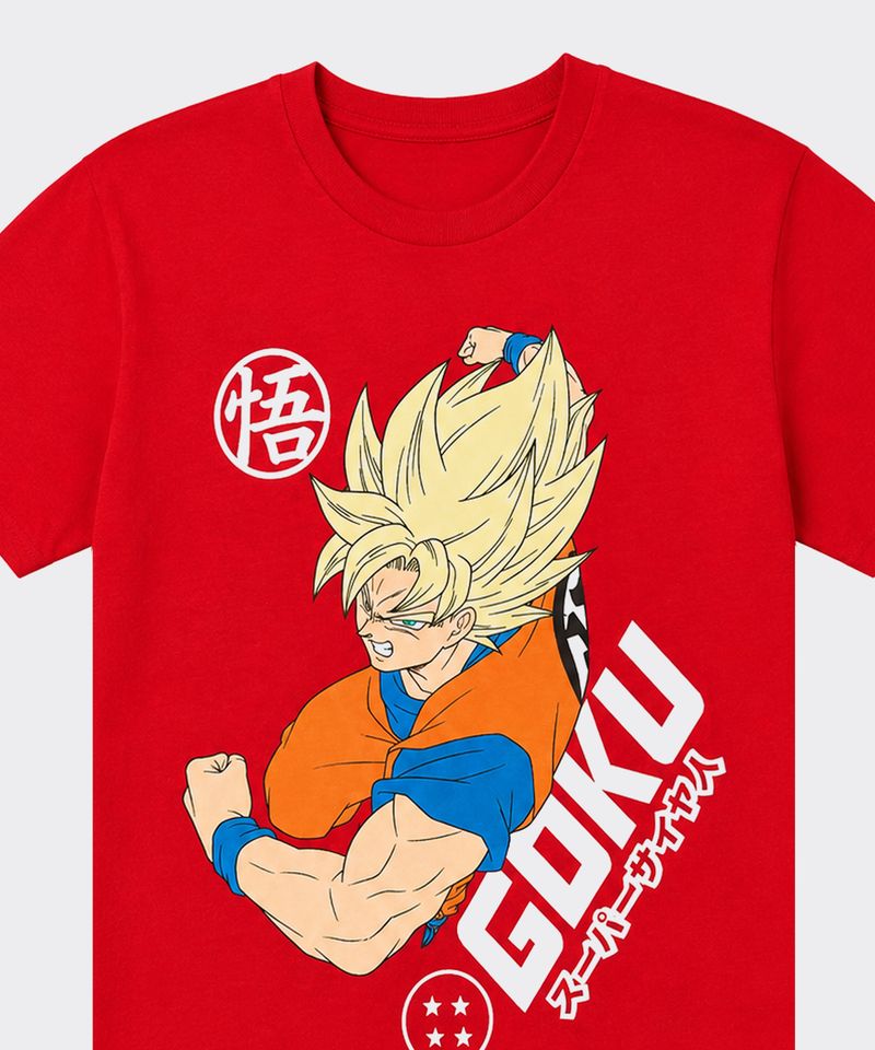Playera de Licencia Dragon Ball de  Niño Juvenil