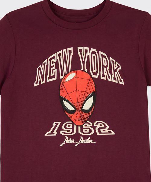 Playera de Licencia Spiderman de  Niño Juvenil