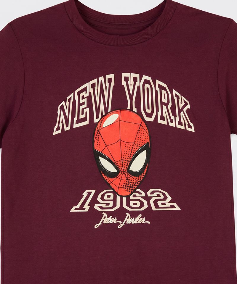 Playera de Licencia Spiderman de  Niño Juvenil