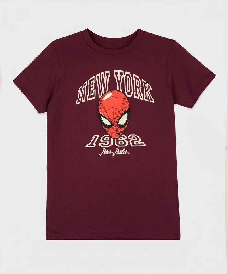Playera de Licencia Spiderman de  Niño Juvenil