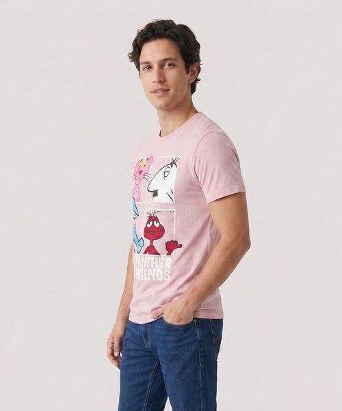Playera de Licencia Pink Panter de  Caballero