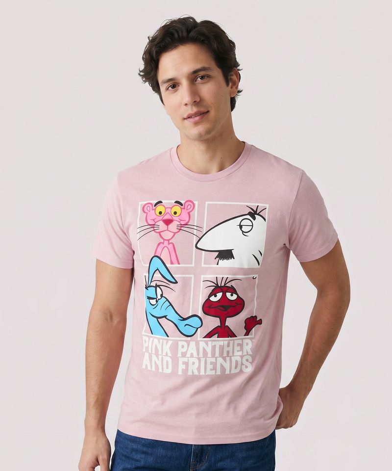 Playera de Licencia Pink Panter de  Caballero