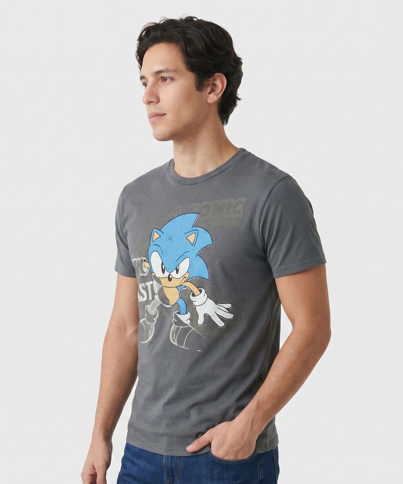 Playera de Licencia Sonic de  Caballero