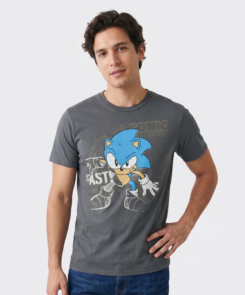 Playera de Licencia Sonic de  Caballero