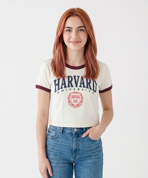 Playera de Licencia Harvard de  Dama