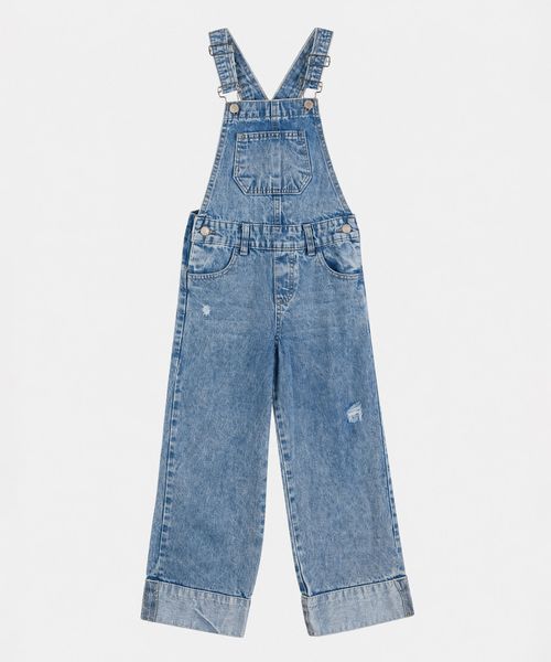 Overol Largo  de  Mezclilla Niña Infantil