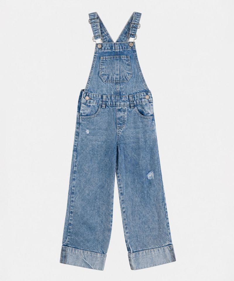 Overol Largo  de  Mezclilla Niña Infantil