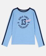 Playera Manga Larga  de  Niña Infantil