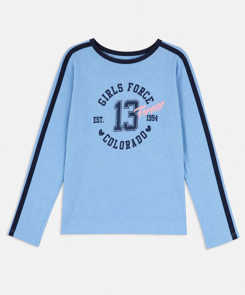 Playera Manga Larga  de  Niña Infantil