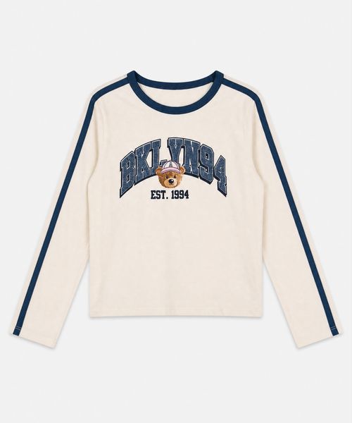 Playera Manga Larga  de  Niña Infantil