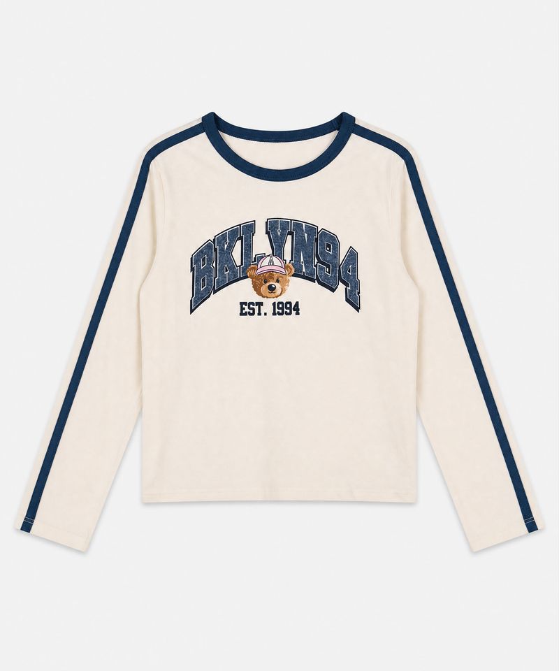 Playera Manga Larga  de  Niña Infantil