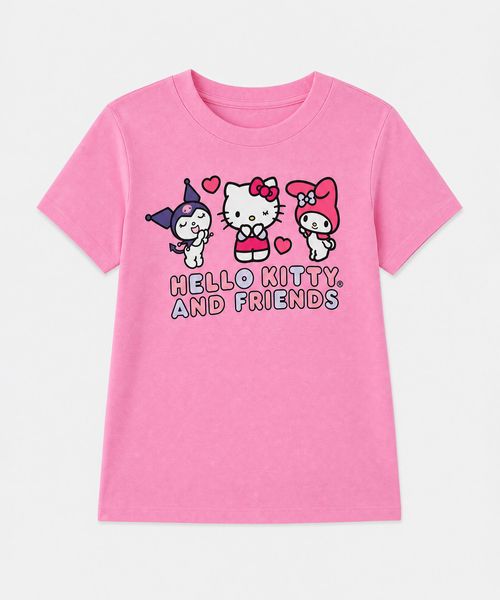 Playera de Licencia Kitty & Friends de  Niña Infantil