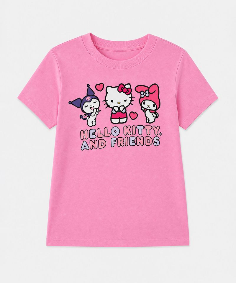 Playera de Licencia Kitty & Friends de  Niña Infantil