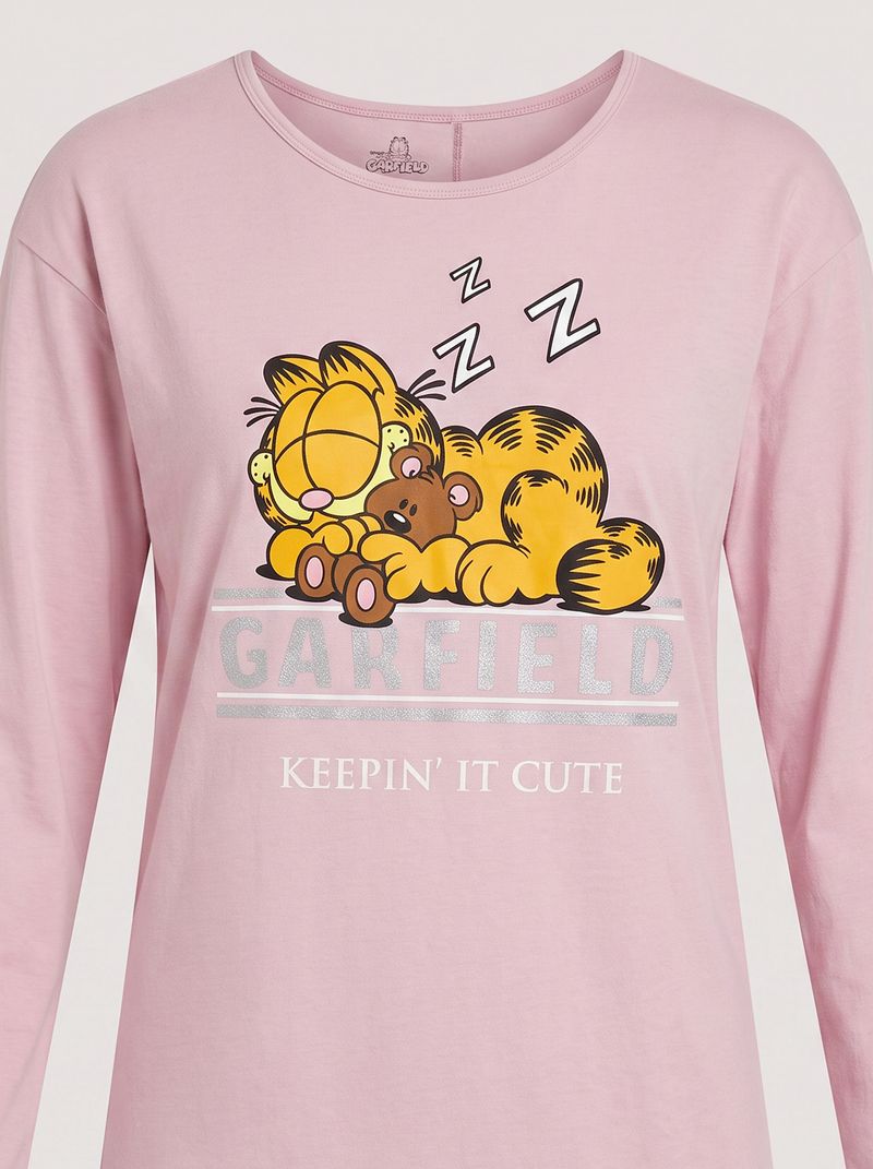 Camisón Manga Larga Garfield de  Dama