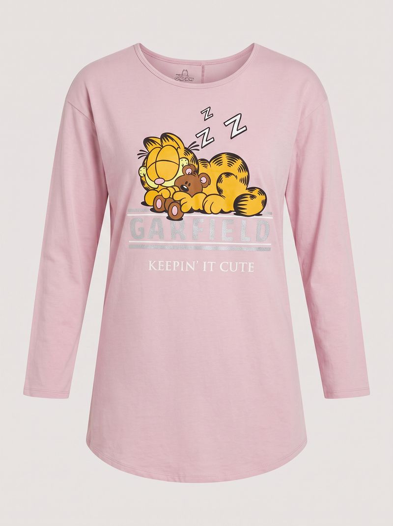 Camisón Manga Larga Garfield de  Dama