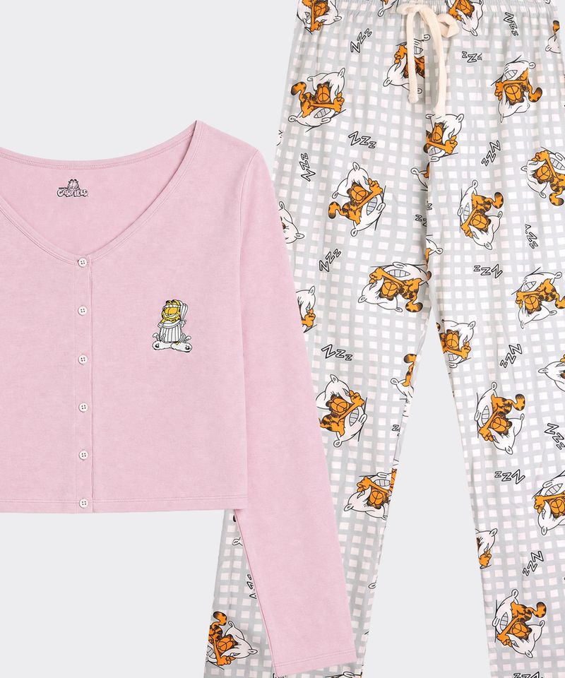 Set Pijama Pantalón y Playera Garfield de  Dama